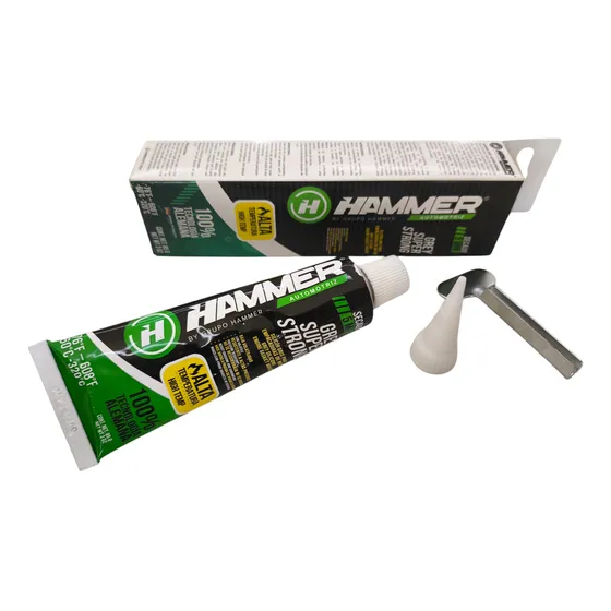 Silicón Alta Temperatura Secado Instantáneo Marca Hammer