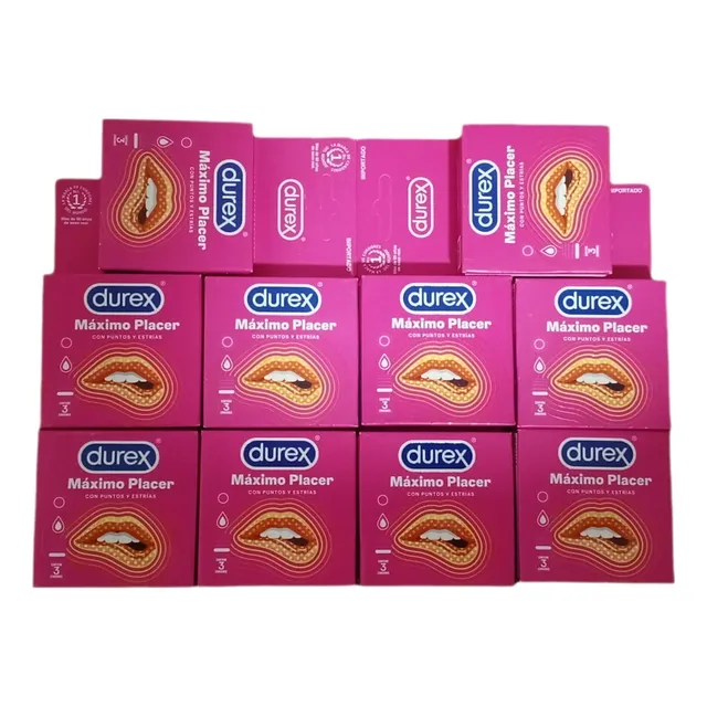 30 Condones Durex Máximo Placer - Unidad a $2500