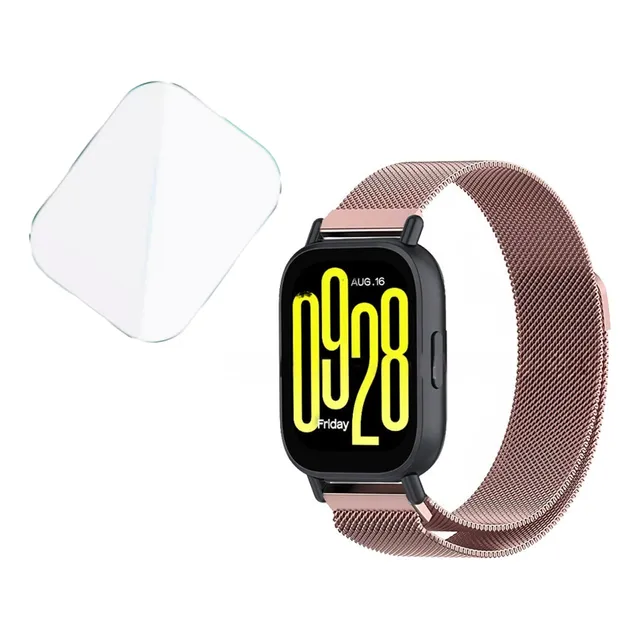 Pulsera Metálica Para Redmi Watch 5 Active + Vidrio Templado
