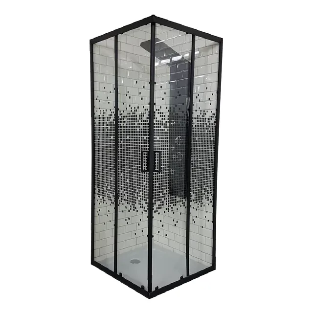 Mampara Gorena Box De Ducha York 90cm Cabina Recta S/base