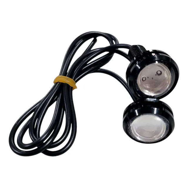 Kit 2 Faro Led Moto Auto Auxiliar Ojo De Aguila 12v Con Lupa
