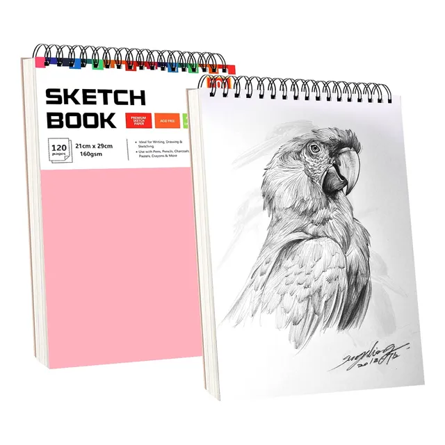 Cuaderno A4+ De Boceto Y Dibujo 120 Páginas Blank Sketchbook