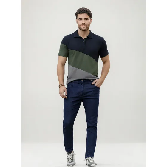 Jean Masculino Azul Oscuro Mp 6777