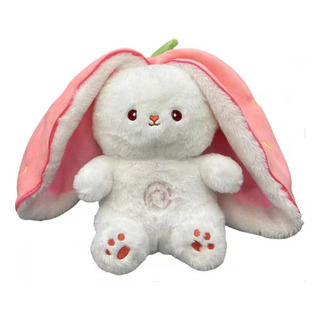Peluche Bebé De 6 Meses Respira Conejo Zanahoria Fresa 30cm Peluche Bebé De 6 Meses Respira Conejo Zanahoria Fresa 30cm
