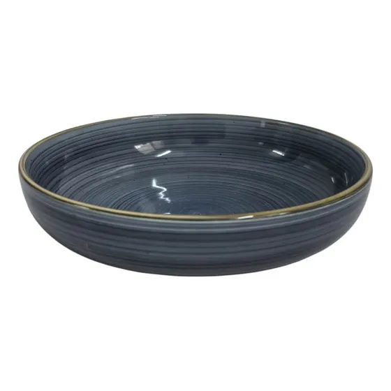 Set X6 Plato Hondo Ceramica D21cm Londres