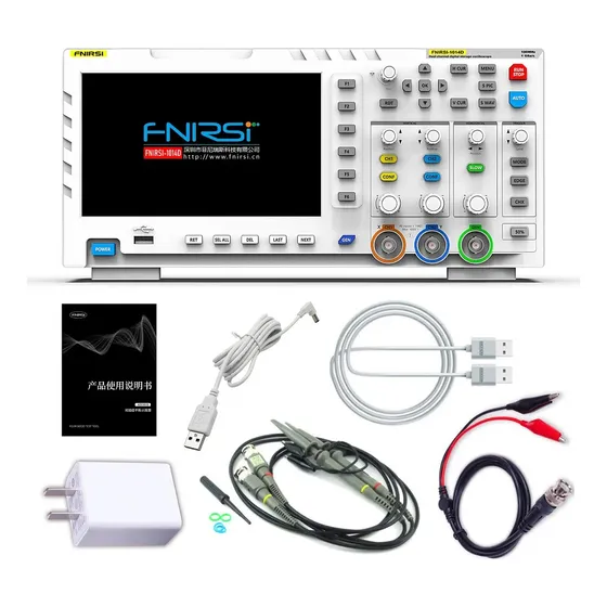 Osciloscópio E Gerador De Sinais Fnirsi 1014d Branco