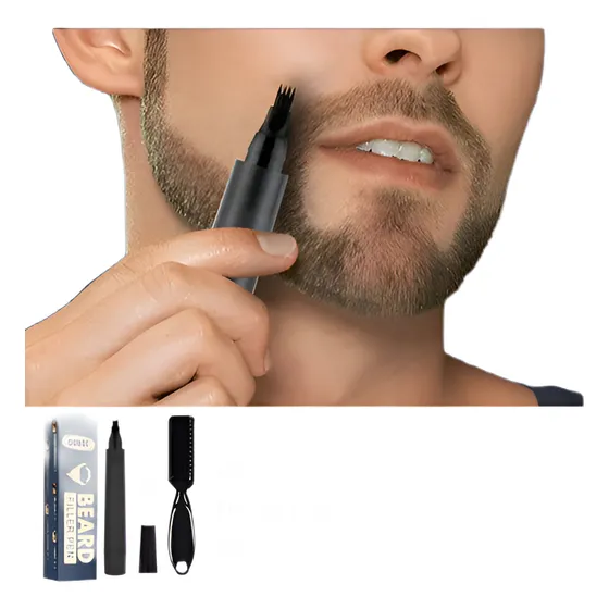 Lapiz Barba Perfilador Rellena Café Oscuro