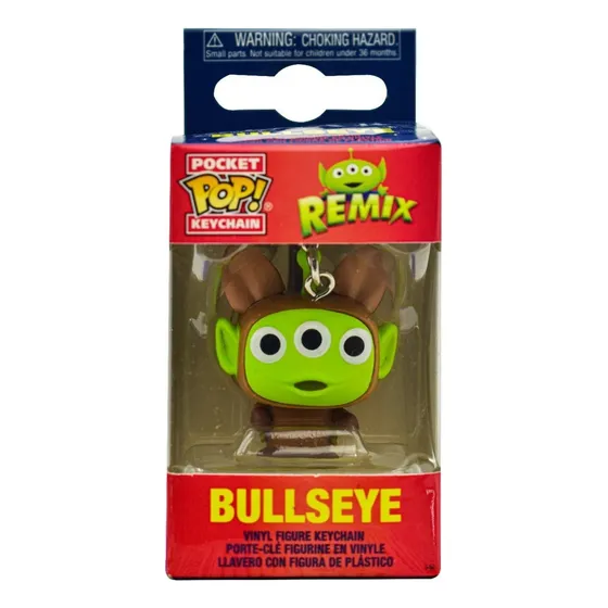 Bullseye Remix Llavero Figura 4 Cm Pocket Pop Funko
