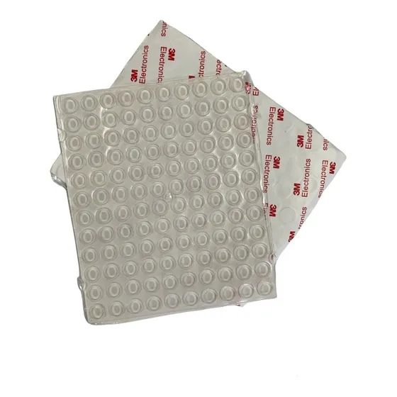 Tope Autoadhesivo Silicona 10x3 Plano Bronzen Mueble 100 U