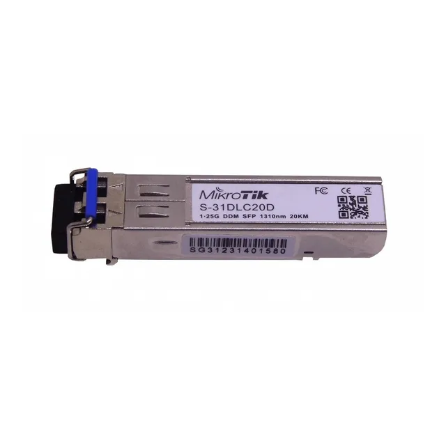Mikrotik S-31dlc20di Sm 2-lc 20km 1310nm Modulo Sfp 1.25gbps