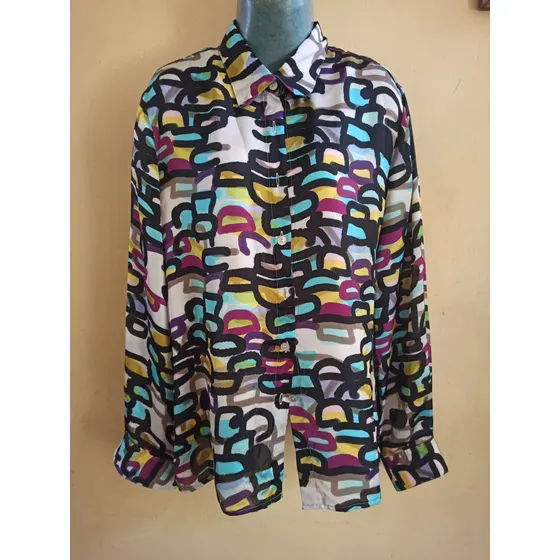 Camisa De Dama Manga Larga Marca Tábara Talla,48 (xl) Us$ 10