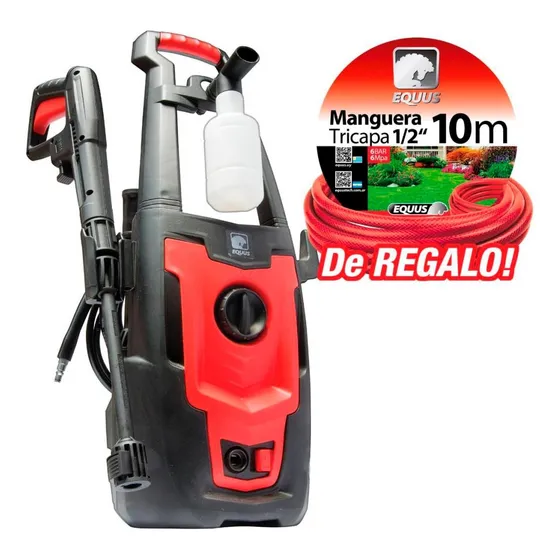 Hidrolavadora Hogar Equus 100bar Dispensador Jabón Incluido