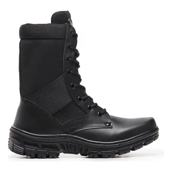 Bota Tactica Infanteria Con Cierre Caña Alta Acero