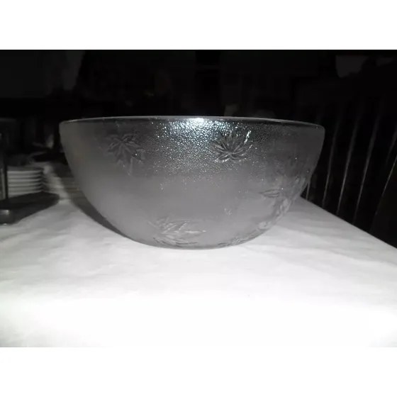 Ensaladera Bol Bowl Boul De Cristal Tallada Impecable