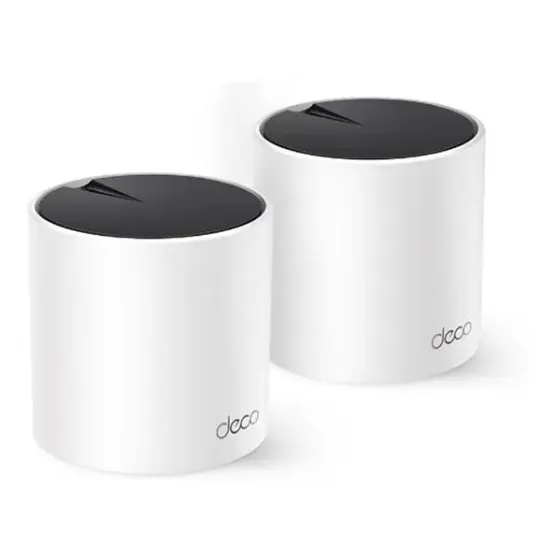 Roteador Wi-Fi 6 Mesh TP-Link Deco X55 AX3000 Dual Band Gigabit 3000mbps Pack Com 2 Unidades Bivolt 110v/220v