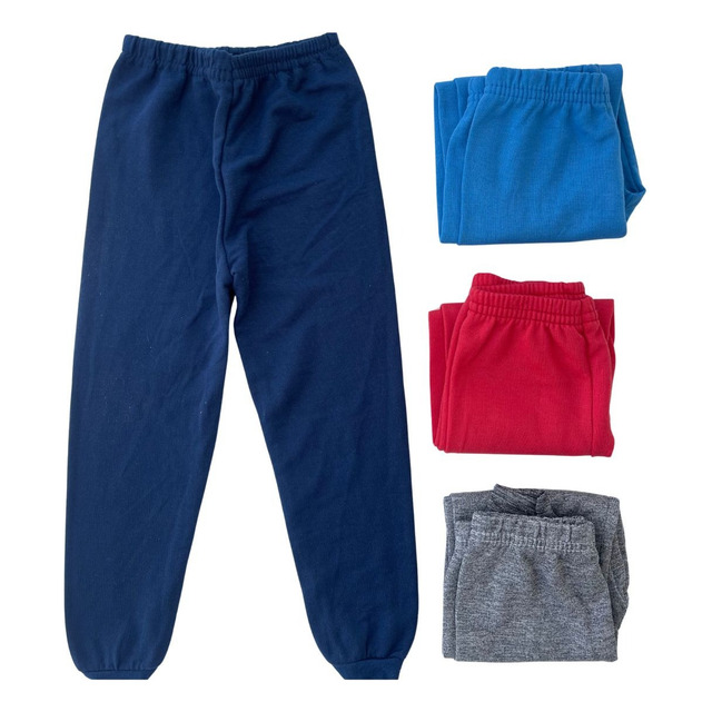 Kit 4 Calça Moletom Infantil Menino E Menina Punho E Flanela
