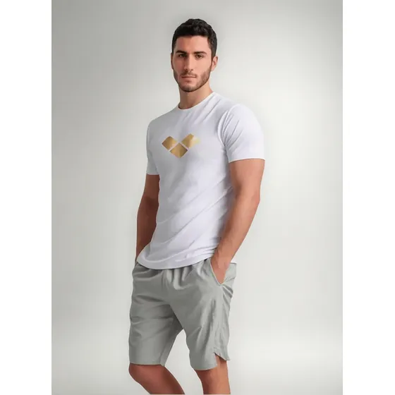 Arena T-shirt Gold S/s Tee White