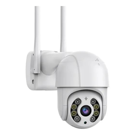 Kit 3 Câmera Segurança Wifi Auto Traking A8 Icsee Full Hd Cor Branco