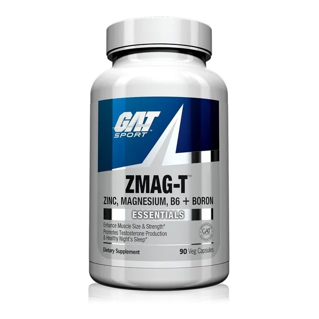 Zmag-t Gat Sport 90 Veg Caps Zing Magnesio B6 Boron Sin sabor