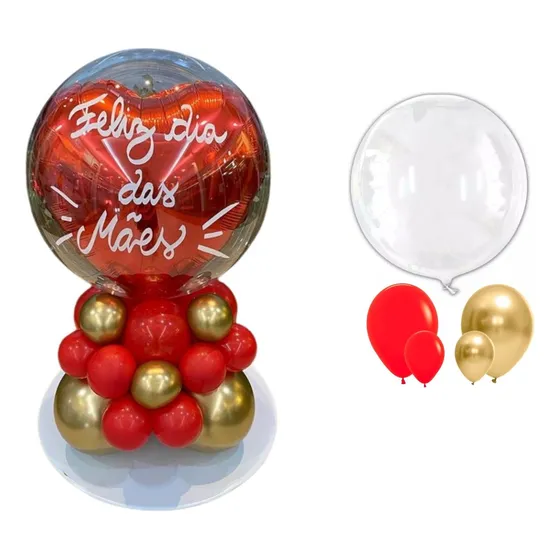 Decoração Dia Das Mães Arranjo De Balão Completo Personaliza