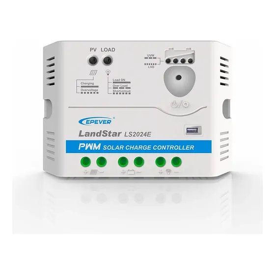 Controlador de Carga Pwm 20a 12/24v Epever Landstar Ls2024eu