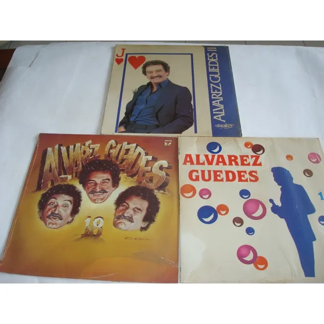 Disco(3) Vinil Lp Genero Latino De Alvarez Guedes