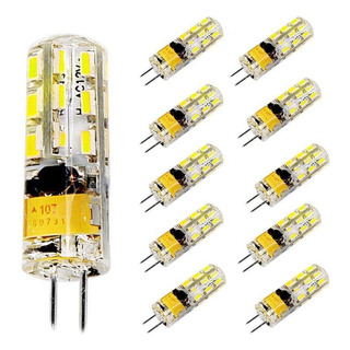 Paquete De 10 Bombillas Led G4 De 2 Vatios Ac/dc 12 V Paquete De 10 Bombillas Led G4 De 2 Vatios Ac/dc 12 V