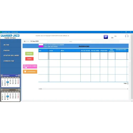 Programa Para El Control En Guarderías