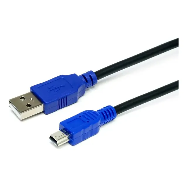 Cable Usb A Mini Usb O V3 Con Doble Filtro Color Negro Nuevo
