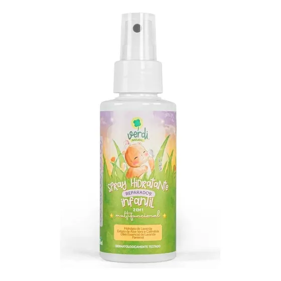 Hidratante Spray Vegano Verdi Natural Infantil Bebê / Adulto