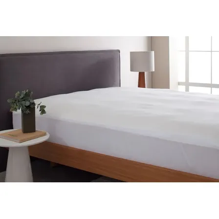Protetor De Colchão Queen Buddemeyer Cotton Essential Branco Liso