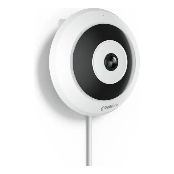 Câmera Ip Fisheye Reolink Fe-p 6mp Com Visão De 360°, Branca