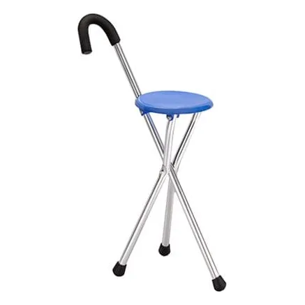 Bastón De Aluminio Con Asiento 2 En 1