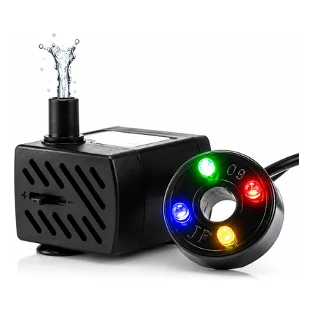 Bomba Submersa Bombinha Fonte Água Aquário 220l/h C/ Led 127/220v