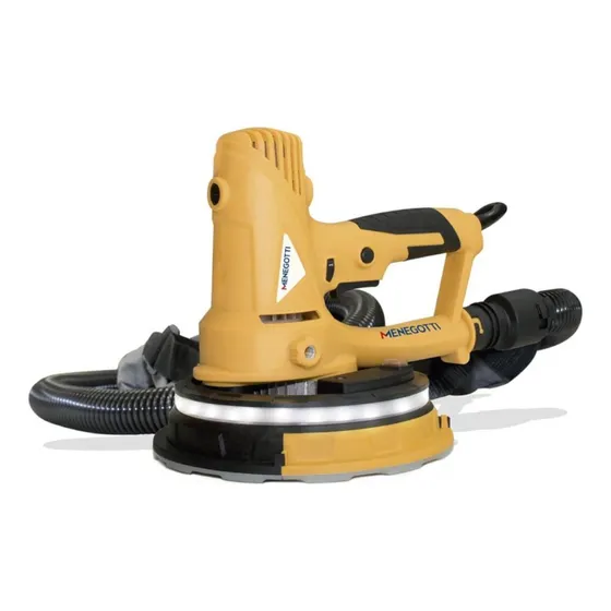 Lixadeira De Parede Menegotti Prime Mlp 710 Led 710w 220v Cor Amarelo/Preto Frequência 60 Hz