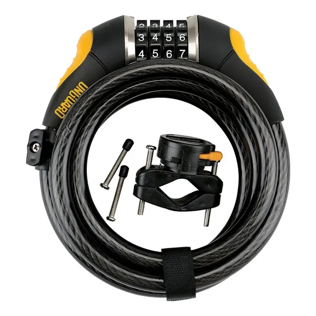 Candado Tranca De Bicicleta Resistente Con Codigo + Soporte 