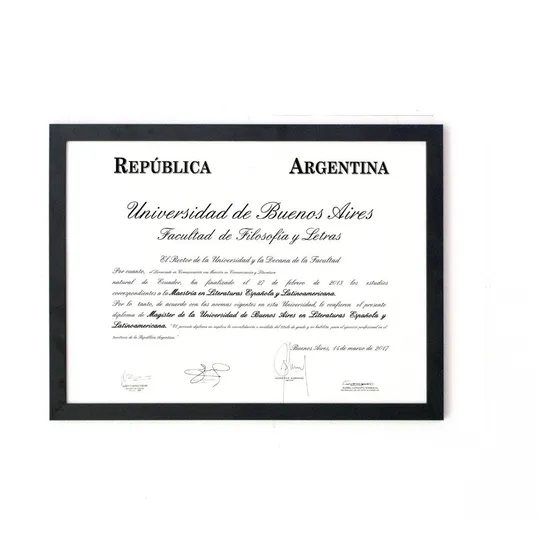 Marco Cuadro 55x45 Para Diploma