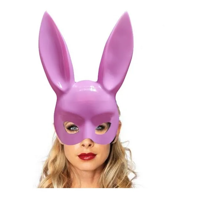 Orejas De Coneja Rosada Disfraz Playboy Erótica Antifaz Bdsm