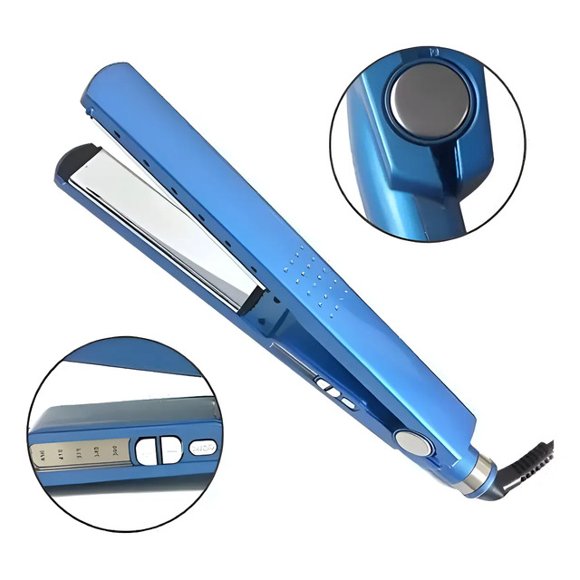 Prancha Alisadora De Cabelo Chapinha Bivolt Profissional Pac Azul 127/220v