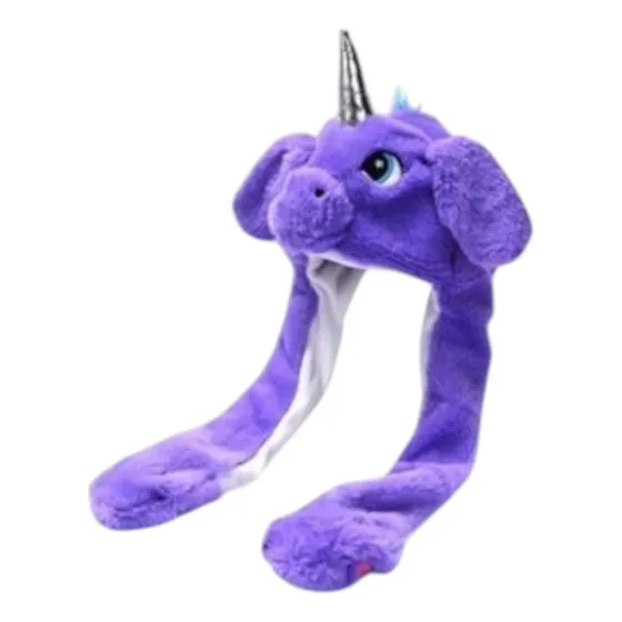 Gorro Infantil De Piel Mueve Levanta Orejas Juego Juguete