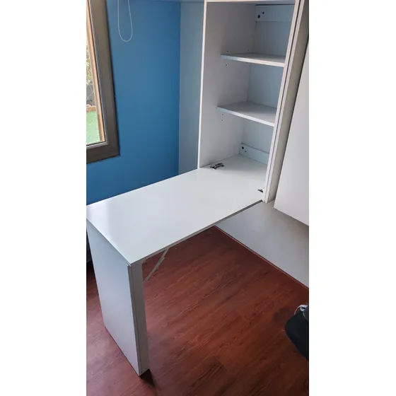 Escritorio Plegable Con Repisas