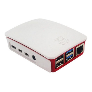 Case Oficial Raspberry Pi 4 Blanco Con Rosa, Electrónica Case Oficial Raspberry Pi 4 Blanco Con Rosa, Electrónica