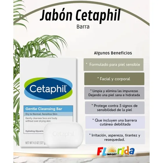 Jabon Barra Cetaphil Piel Sensible