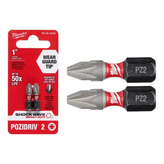 Puntas Pozidriv Pz2 De 1 Pulgada P/destornillador Y Taladro