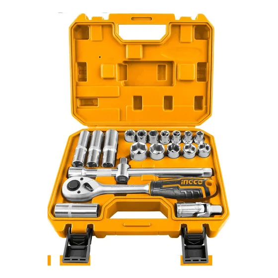 Set Juego 20 Pc Dados Milimetrico Enc 1/2  Ingco Hkts12201