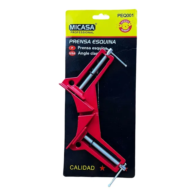 Prensa Esquinera  Pequeña Roja Para Marquetería 90°