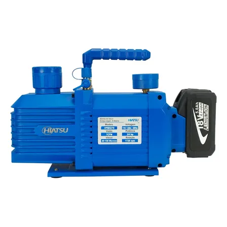 Kit Bomba De Vácuo 7cfm Duplo Estágio A Bateria + Adaptador