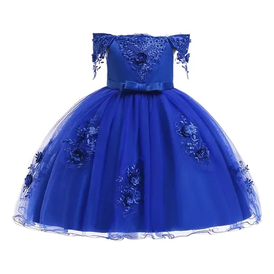 Vestido De Niña Isabella - Azul