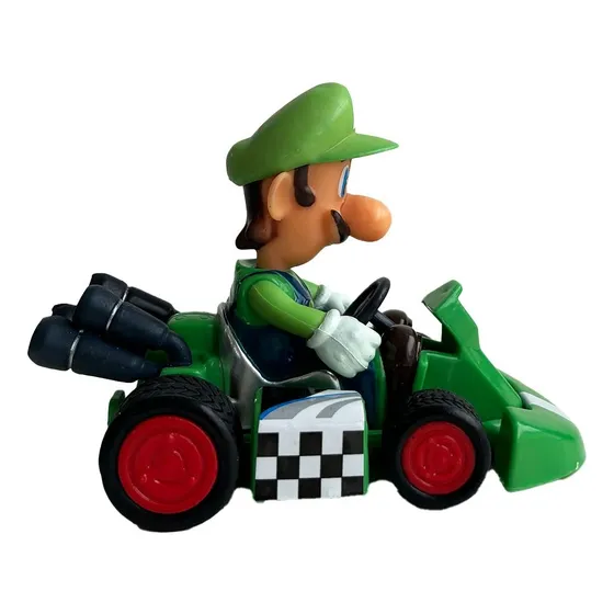 Super Mario Com Carrinho Mario Kart Mariokart Fricção Figure