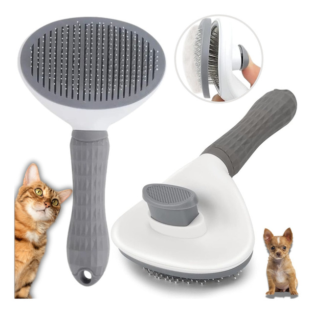Escova Pet Automática Rasqueadeira Magica Pelos Cães E Gatos Escova Pet Automática Rasqueadeira Magica Pelos Cães E Gatos